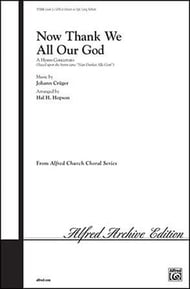 Now Thank We All Our God SATB choral sheet music cover Thumbnail